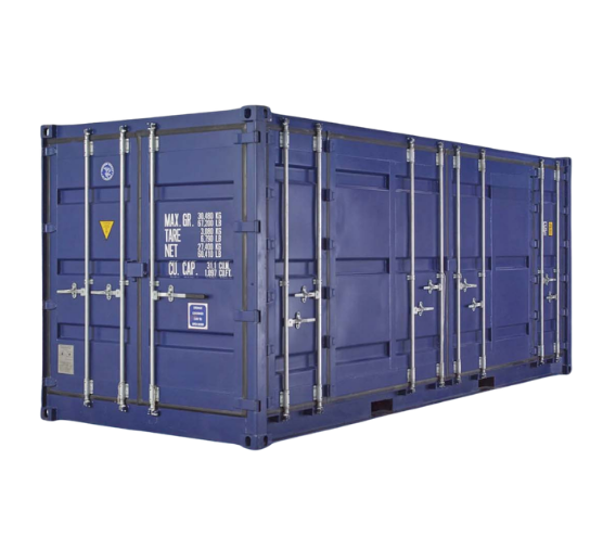 Container with open side